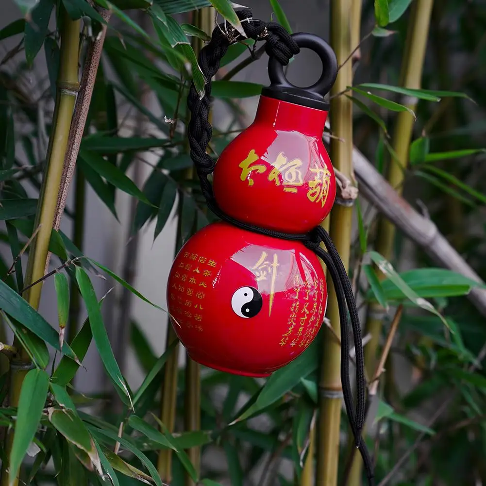 800 ml Kürbis-Wasserflasche, Kinder-Wasserkürbis-Wasserkocher, chinesischer Retro-inspirierter, auslaufsicherer Wasserkrug für Schul-PC-Wasserkocher Image