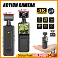 Mini telecamera 4K HD Hotspot WiFi Videoregistratore digitale portatile Visione notturna Polizia BodyCam Sport DV DVR Videocamera per bici piccola