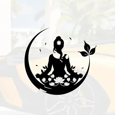 Buddha Chakra Peace Love Good Vibes Aufkleber, Auto wasserfester abnehmbarer Vinyl-Aufkleber, Mandala-Aufkleber, Laptop-Dekor Image