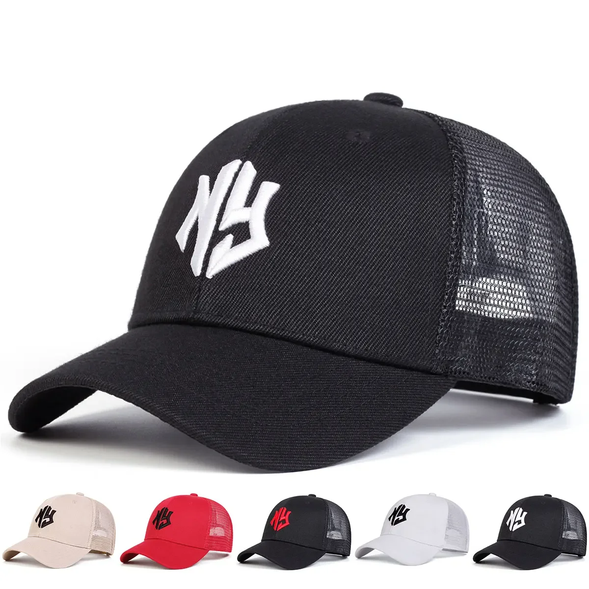 Unisex NG Buchstaben Stickerei Baseball Net Caps Frühling und Sommer Outdoor Einstellbare Casual Hüte Sonnenschutz Hut Sport Cap Image