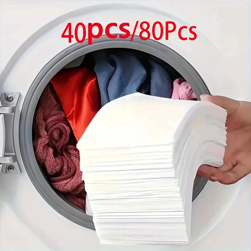 40-400pcs Anti-Staining Laundry Tablets Clothes Sheets Anti-String Mixing Color Laundry Paper Washing Household Items