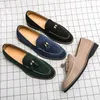 Freizeit und modische Quastenschuhe Herren Wildleder Einfache und vielseitige lässige formelle Schuhe Britischer Stil Größen 38-47 Herrenschuhe
