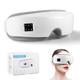Portable Eye Massager with Heat, 4D Airbag Kneading Vibration & Bluetooth Music,42°C Warm Compress, 5 Massage Modes | Relief for Eye Fatigue, Dryness & Migraines | Rechargeable | Gift for Men/Women