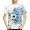 Abbigliamento per bambini Calcio Stampa 3D Abbigliamento per bambini Manica corta Bambini Top Girocollo T-shirt Pullover sportivo T-shirt per bambini