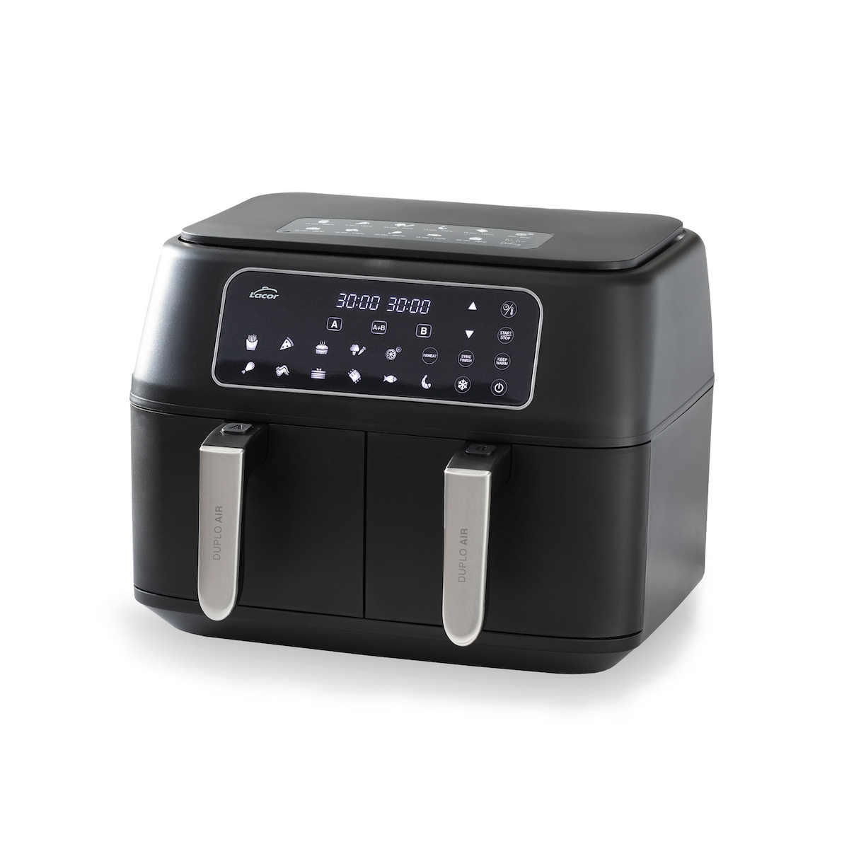LACOR DuploAir Air Fryer Fritteuse 2x 4,5 Liter, 2400 W Image