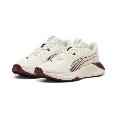 Trainingsschuh PUMA "PWR HYBRID TR WNS FLORAL RIBBON", Gr. 38,5, warm weiß, ruby shimmer, Textil, sportlich, Schuhe Image