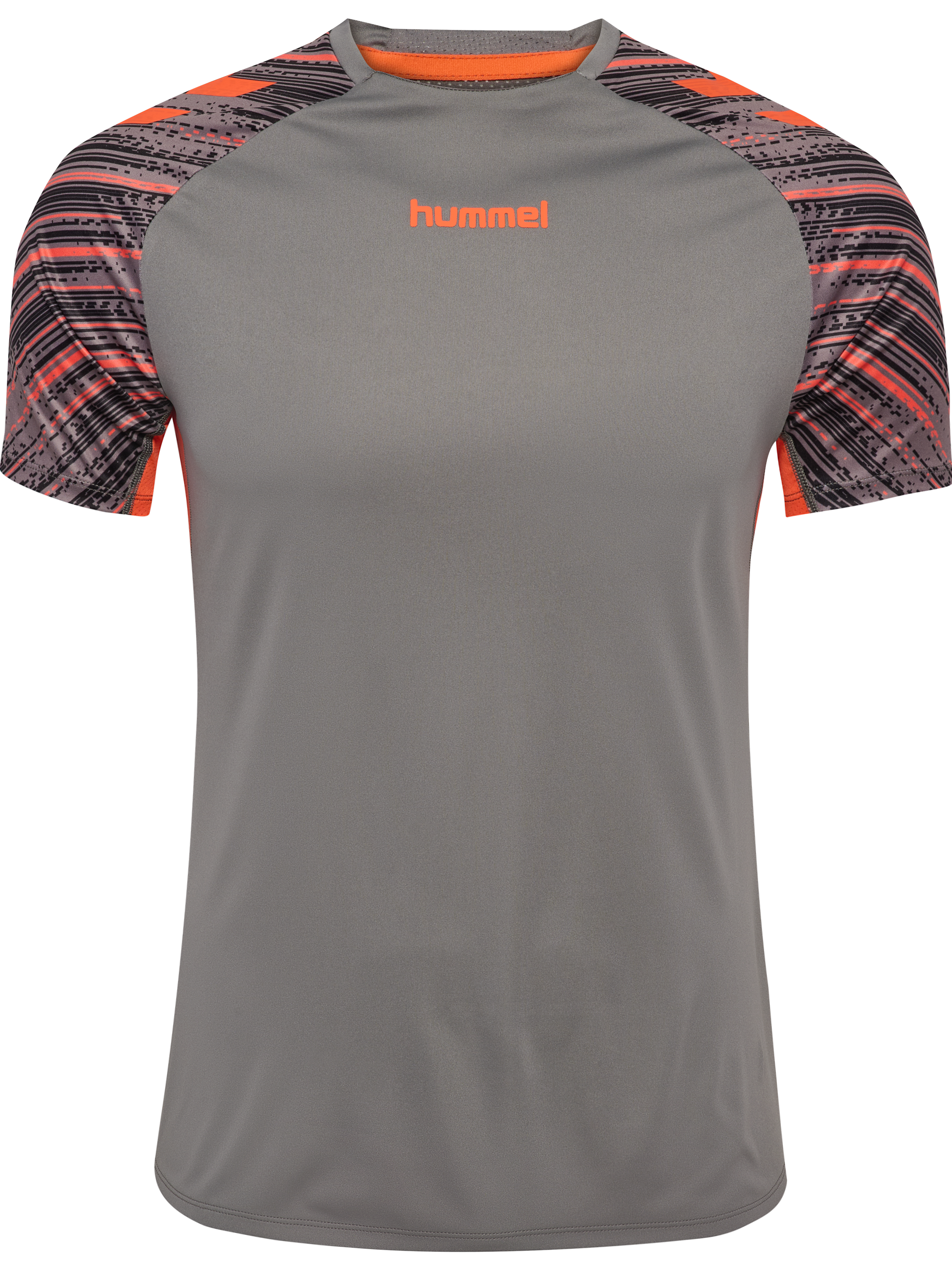 Trainingsshirt HUMMEL "HMLBLAZE PRO TRAINING JERSEY S/S", Herren, Gr. 3XL, grau (steel gray), Obermaterial: 100% Polyester, Shirts Image