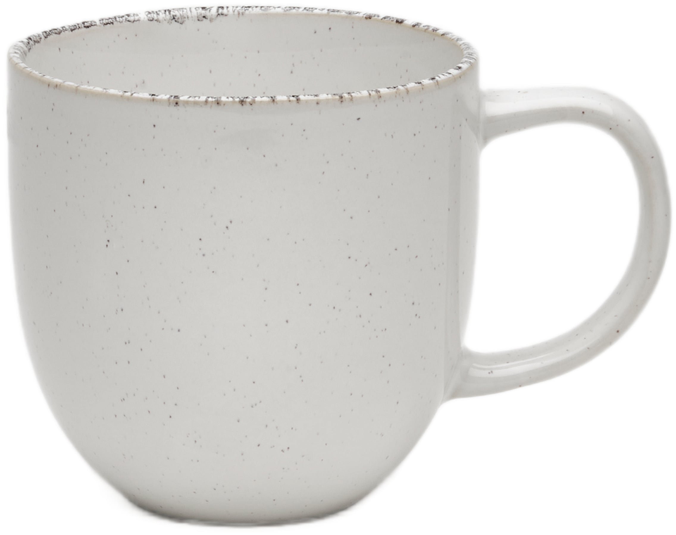 Becher VAN WELL "Kaffeebecher Urban, 32 cl, 6 Stück", beige (creme), B:12,5cm H:8,7cm Ø:8,8cm, Steinzeug, Trinkgefäße, spülmaschinen- und mikrowellengeeignet Image