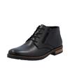 Schnürstiefelette RIEKER, Herren, Gr. 46, schwarz, Glattleder, unifarben, klassisch, Schuhe, Business-Stiefelette, Klassik-Boots in eleganter Optik