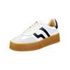 Plateausneaker GANT "Gant Sneaker Leder", Damen, Gr. 41, schwarz-weiß (weiß, schwarz), Leder, casual, Schuhe