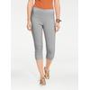 Caprihose HEINE, Damen, Gr. 44, Normalgrößen, grau, 70% Viskose, 25% Polyamid, 5% Elasthan, unifarben, 3/4-Länge, Hosen