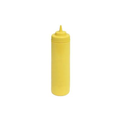 Thunder Group PLTHSB016YW 16 oz Wide Mouth Squeeze Bottle - Plastic, Yellow