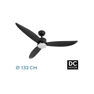 Abrila - Ventilator DC GENIL Farbe Schwarz mit dreiLamellen mit 6 einstellbaren Geschwindigkeiten Image