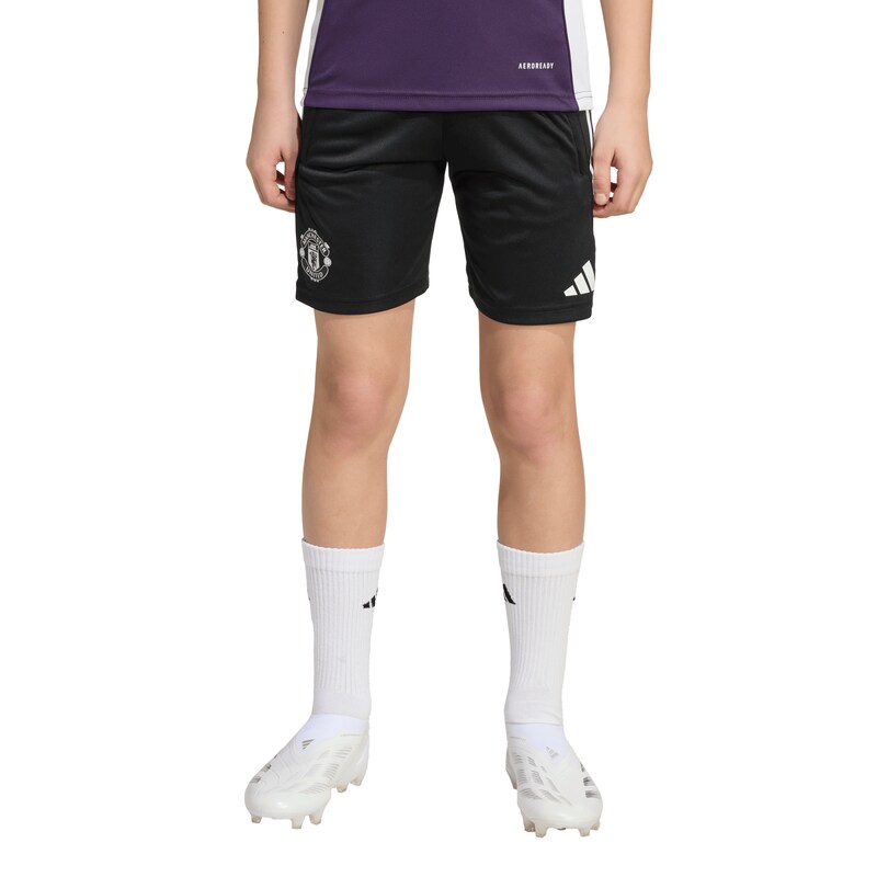 Manchester United adidas Trainingsshorts – Schwarz – Kinder Image