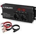 Convertitore di potenza da cc a ca 12V 220V 1600W per auto, trasformatore inverter con 4 porte usb,