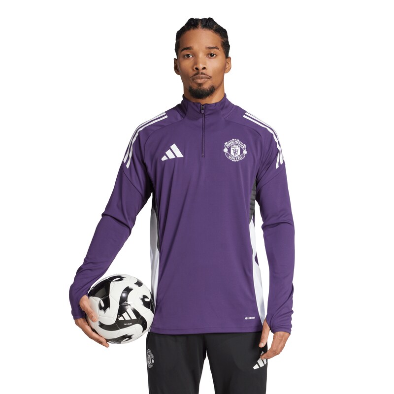 Manchester United adidas Trainingsoberteil - Lila Image
