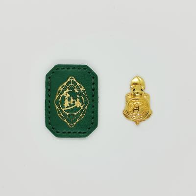 TEMU Turtle Shui Statue - Handcrafted Metal Wealth Talisman With Leather Sleeve, Symbol Of For Shui Enthusiasts
