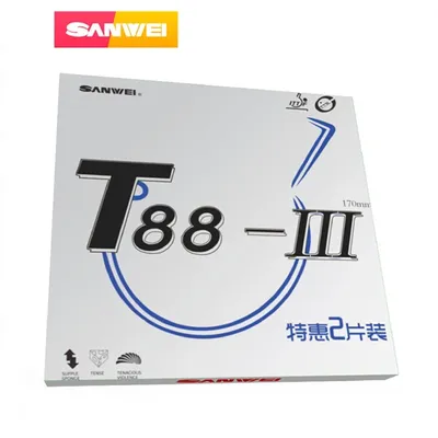 SANWEI T88-3 tischtennis gummi Halb klebrige Schleife mit schwamm pickel in ping pong gummi tenis de mesa Image