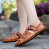 Atmungsaktive Herrenschuhe, bequem, hochwertig und Vintage-Klassiker-Stile, Übergröße-47, handgefertigte Outdoor-Schuhe für Erwachsene, Schwarz