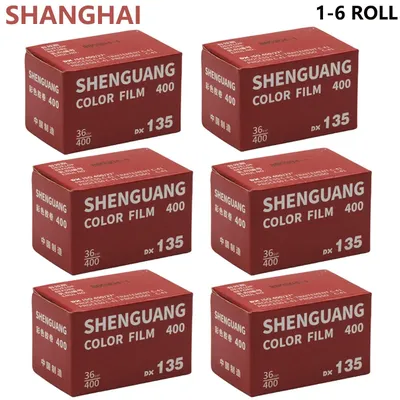1-6 RollS Shanghai COLOR FILM 400 135Film C41 FILM Retro Warm Scenery Portrait 36 Sheets With DX Code For Kodak Fujifilm Camera