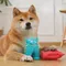 1Pcs Neue Hund Molaren Spielzeug Food Grade Silikon BPA Nette Hund Zahn Reinigung Interaktive Biss Beständig Sound Spielzeug Pet Liefert
