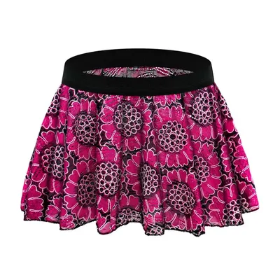 Sexy Männer Spitze Hohl Dessous Rock Mann Vintage Floral Bedruckte Clubwear Höschen Unterwäsche Unterhose Slip Männlich Inmitate Image