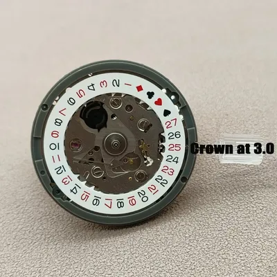 NH35 NH35A Japan Movement Black Spades Automatic Mechanical SKX007 SKX009 Crown at 3.0H 3.8H Watch Repair Movement