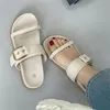 Eilyken Sommer Offene spitze Hausschuhe Frau Mode Schnalle Casual Kleid Wohnungen Heels Damen Schuhe Große Größe 43