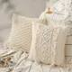Bohemian Embroidered Pillowcase Handwoven Cushion Cover Decorative Throw Pillowcase Colorful Cotton Linen Boho Chic Bedding