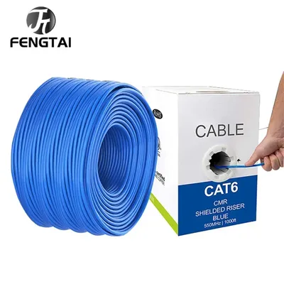 FT Cable Ethernet Computer Ethernet Cable Cat6 Gigabit High Speed 1000Mbps Internet Cable RJ45 5M 10M 20M 30M 50M Network Cables