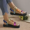 2025 sommer Flache frauen Schuhe Hanf Seil Set Fuß Strand Sandalen Outdoor Alle-spiel Casual Hausschuhe Große Größe frauen Sandalen