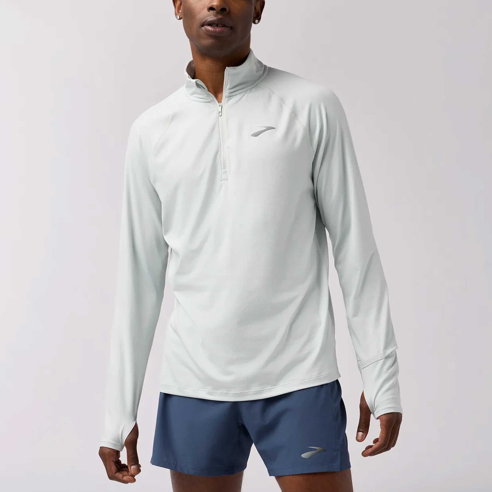 Brooks Dash Quarter Zip 3.0 Men's Running Apparel Smoke