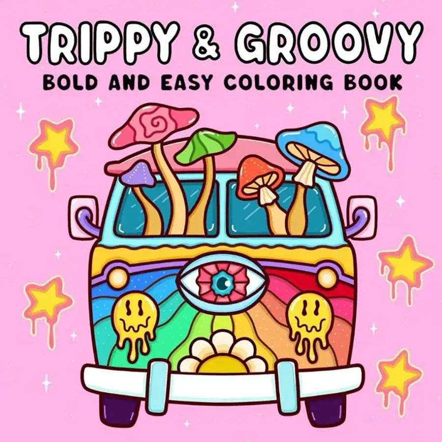 Halloween Spectre Malbuch TRIPPY&GROOVY Malbuch für Erwachsene und Jugendliche mit entzückenden gruseligen Kreaturen, Malgeschenk Image