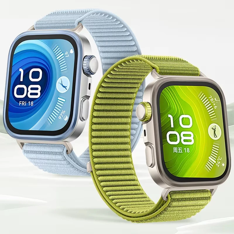 Offizielles Nylon-Schlaufenarmband für Huawei Watch Fit 4, 3, geflochtenes, bequemes, atmungsaktives Band für Huawei Watch Fit 4/4 Pro-Zubehör Image