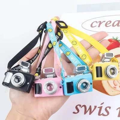 15/17cm Labubu Cute Cartoon Model DSLR Camera DIY Accessories Replacement Toy House Accessories