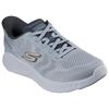 Slip-On Sneaker SKECHERS "GO WALK NOW-PAYTON", Herren, Gr. 47, grau, Textil, sportlich, Schuhe, Trainingsschuh, Schnürschuh mit Handsfree Slip-ins