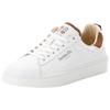 Sneaker PANTOFOLA D´ORO "ELBA LOW", Gr. 45, weiß, cognac, Leder, sportlich, Schuhe