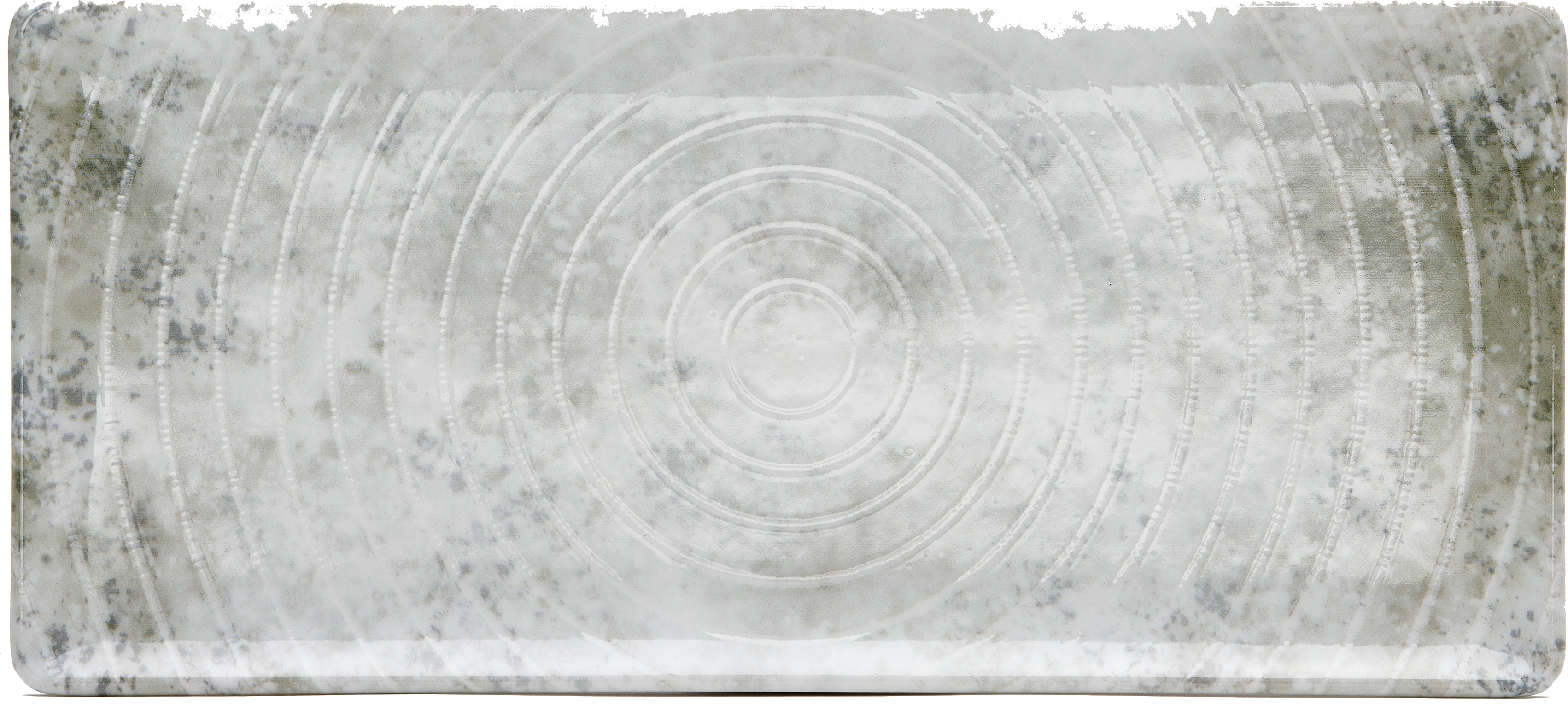 Servierplatte VAN WELL "Platte Korfu, rechteckig, 6 Stück", grau, B:13cm H:1,5cm L:29cm, Porzellan, Servierplatten, Servierplatte, spülmaschinen- und mikrowellengeeignet