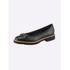 Ballerina HEINE, Damen, Gr. 40, schwarz, Leder, Glattleder, Glattleder, modisch, Schuhe