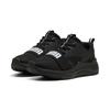 Sneaker PUMA "SOFTRIDE WIRED 2 JR", Gr. 36, schwarz-weiß (puma schwarz, puma weiß), Textil, sportlich, Schuhe
