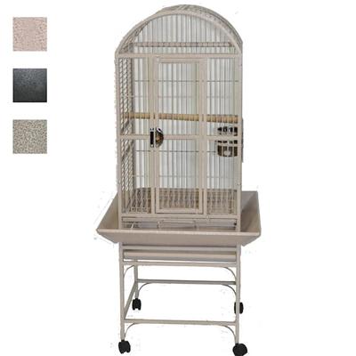 A&E Cage Company Sandstone Classico Dometop Small Bird Cage, 18" L X 18" W X 51" H