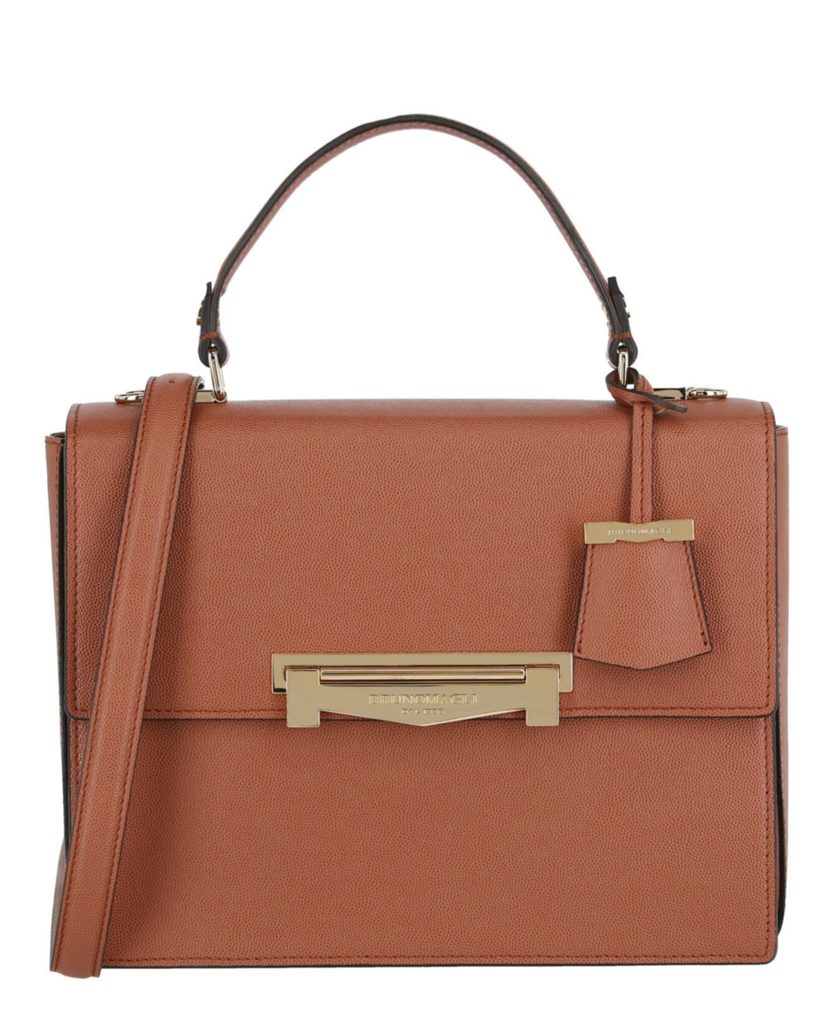 Bruno Magli Block M Leder-Henkeltasche Image