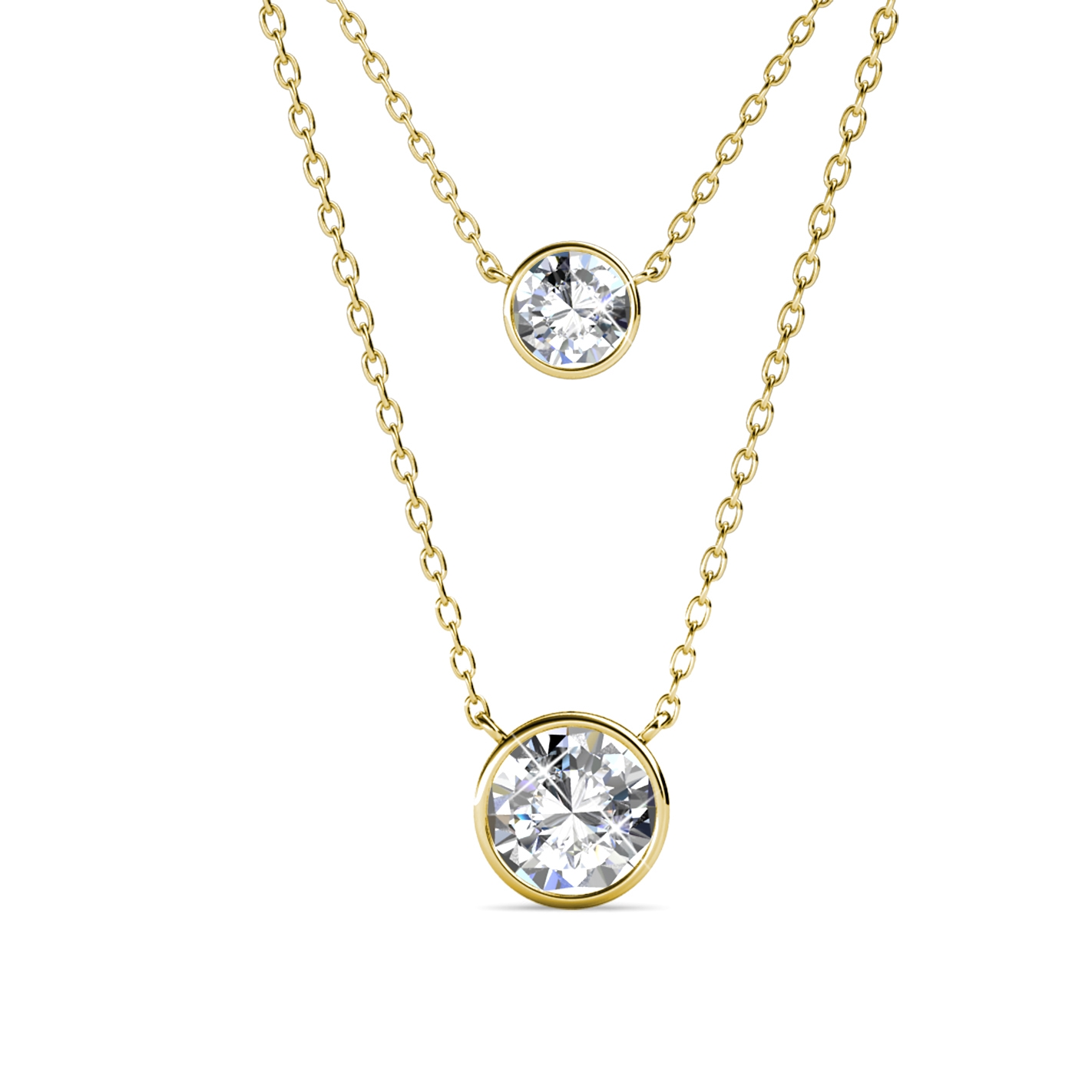 Juliet Anhänger - Gold und Kristall Image