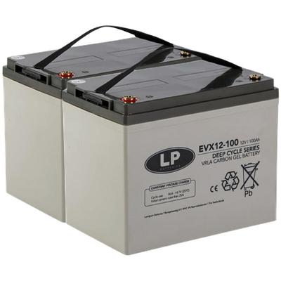 Blei Akku 2x 12V 100Ah passend für 24V Rollstuhl Elektromobil uvm Image