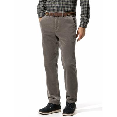 Walbusch Herren Gürtel-Cord Chino-Hose Grau Image
