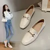 Frühling neue Schuhe Damen One Step Anti Slip Flat Bottom Englisch Stil Freizeit Lefu Schuhe weiche Sohle Lazy Bean Schuhe