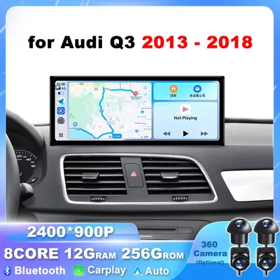Carplay Android 15 for Audi Q3 2013-2018 Wireless Auto GPS Navigation Car Video Multimedia Player BT GPS Head Unit Stereo Tools