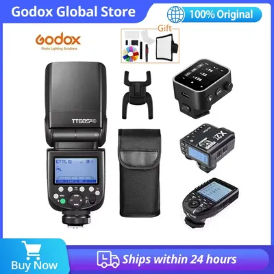 GODOX TT685II Camera Flash Light TTL 2.4G HSS 1/8000s GN60 Wireless Speedlite TT685 II for Canon Nikon Sony Olympus Fuji