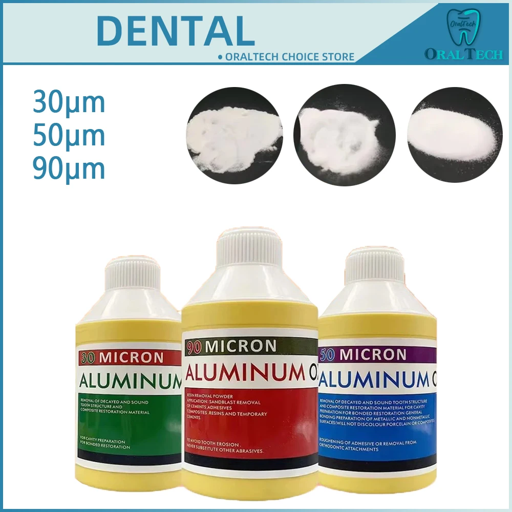 Dental Alumina Mikron Sandstrahlen Pulver Aluminium Oxid Pulver 90/50/30um Reinigung Prophy Air Jet Flow Zähne Polieren Werkzeuge Image