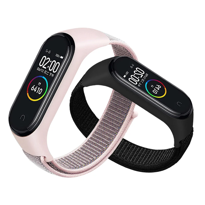Nylonarmband für Mi Band 8 9 10 Armband Sportuhr Gürtel Pulsera Correa für Miband 7 6 5 Armband für Mi Band 4 3 Armband Image